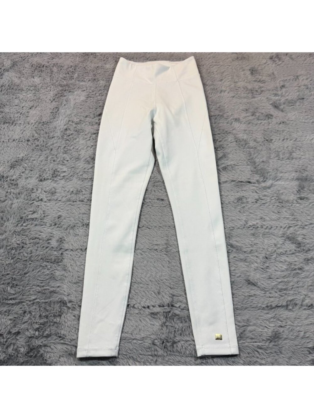 Aurum Legging Women's XSP White Nylon Ankle Performance Workout Running Stretch